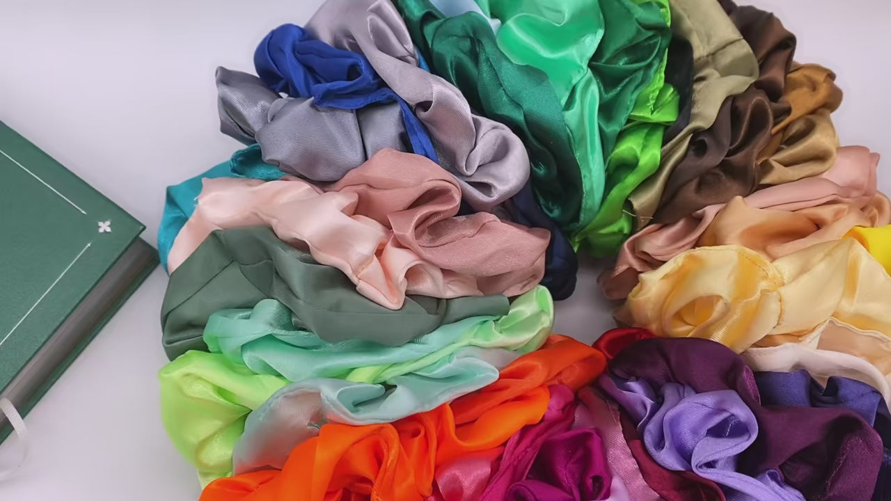 Vintage Satin Scrunchies Girls